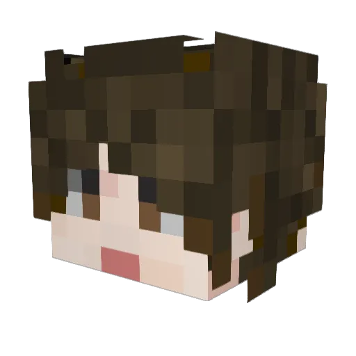 JoshPonte Minecraft avatar head, 3D render