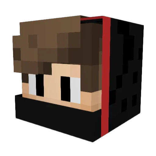 JoshPotter Minecraft avatar head, 3D render