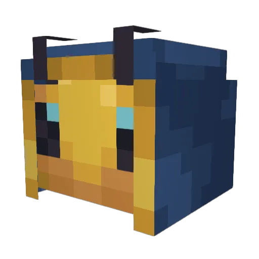 JoshRallus Minecraft avatar head, 3D render
