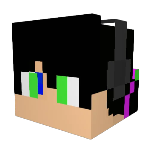 JoshRhodes1233 Minecraft avatar head, 3D render