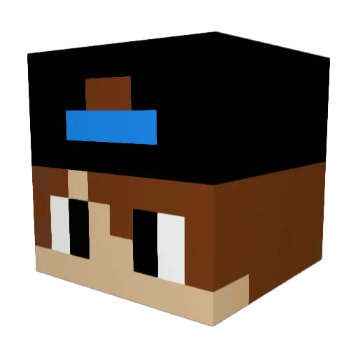 JoshTec98 Minecraft avatar head, 3D render