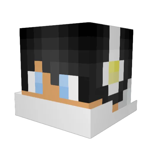 JoshTooCrazy Minecraft avatar head, 3D render