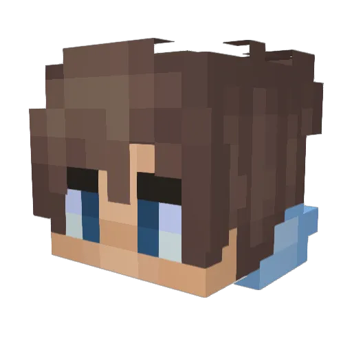 JoshWW Minecraft avatar head, 3D render