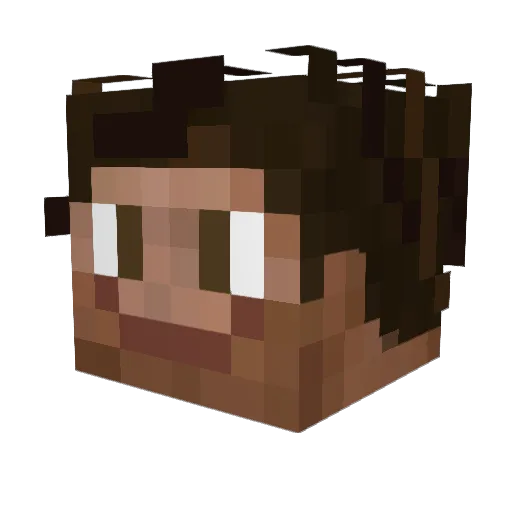 JoshY_61 Minecraft avatar head, 3D render