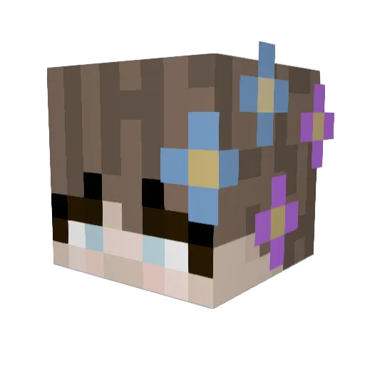 Josh_Crop Minecraft avatar head, 3D render
