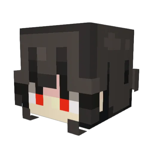 Joshabi Minecraft avatar head, 3D render