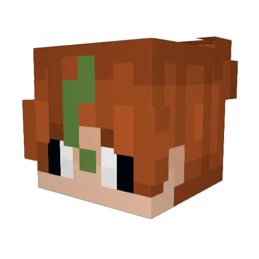 Joshbots Minecraft avatar head, 3D render