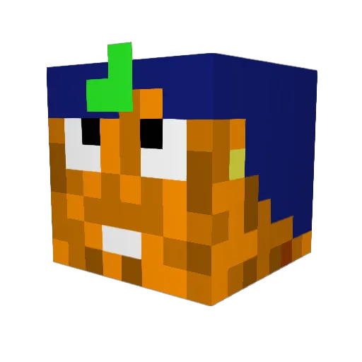 Josherz9001 Minecraft avatar head, 3D render