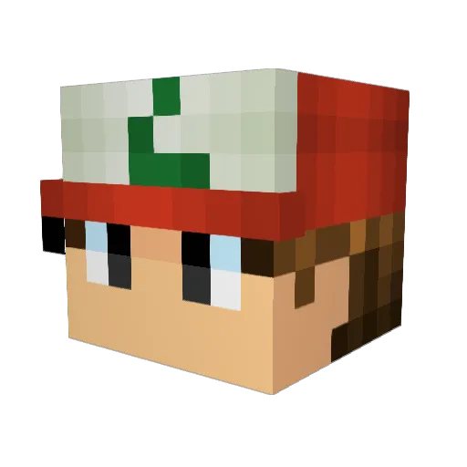 Joshhart_ Minecraft avatar head, 3D render