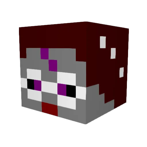 Joshhooha Minecraft avatar head, 3D render