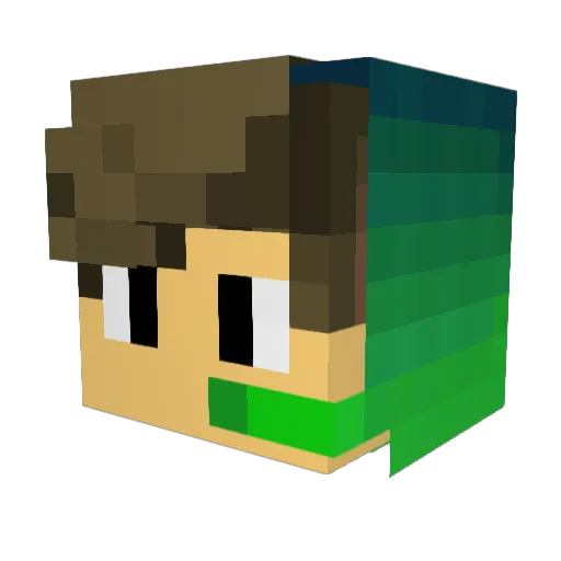 Joshhuuaaa Minecraft avatar head, 3D render