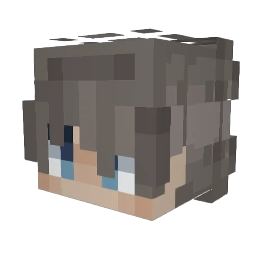 JoshiSchade Minecraft avatar head, 3D render