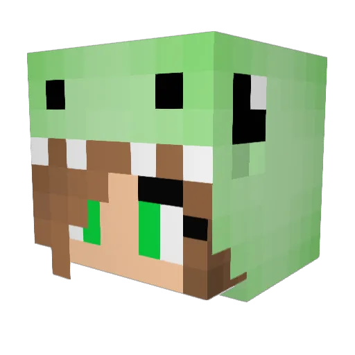 Joshi_Craft Minecraft avatar head, 3D render