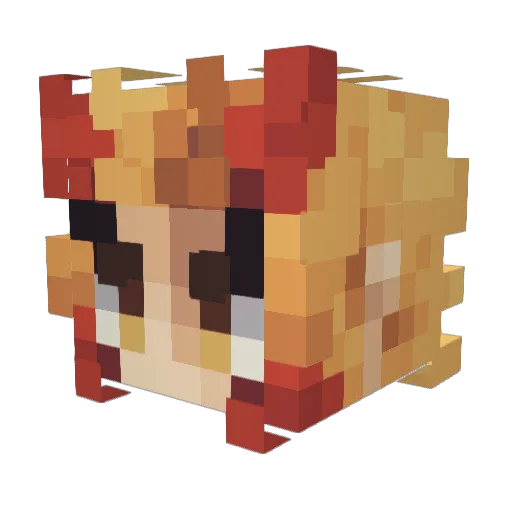 Joshicool Minecraft avatar head, 3D render