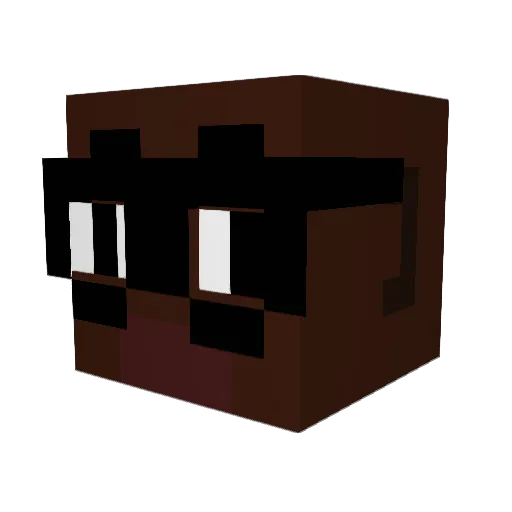 Joshie365 Minecraft avatar head, 3D render