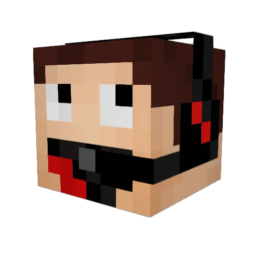 JoshiiYT Minecraft avatar head, 3D render