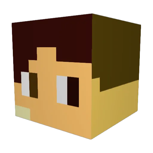 Joshlanthen5 Minecraft avatar head, 3D render