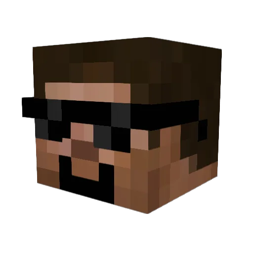 Joshlkop Minecraft avatar head, 3D render