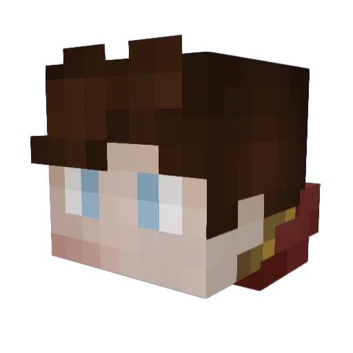 Joshmanikus Minecraft avatar head, 3D render