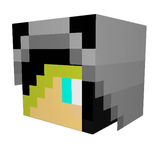 Joshmarksy Minecraft avatar head, 3D render