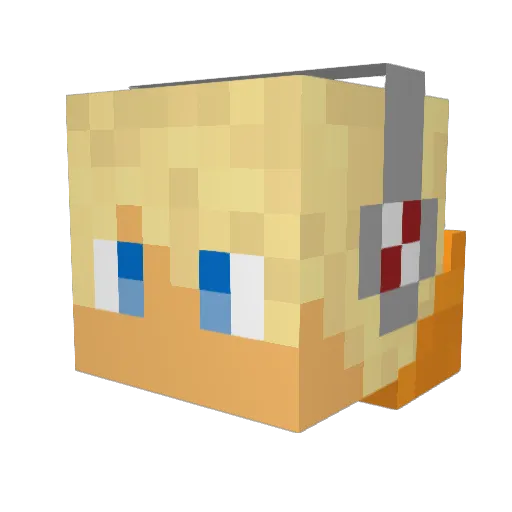 Joshmg7 Minecraft avatar head, 3D render