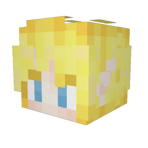 Joshnoopy Minecraft avatar head, 3D render