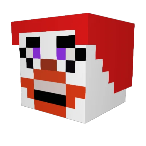 Joshoon Minecraft avatar head, 3D render