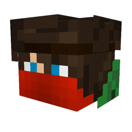 JoshplaysMC12507 Minecraft avatar head, 3D render