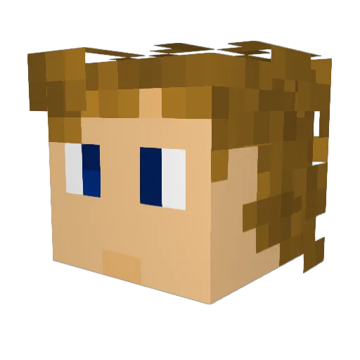 Joshseven Minecraft avatar head, 3D render