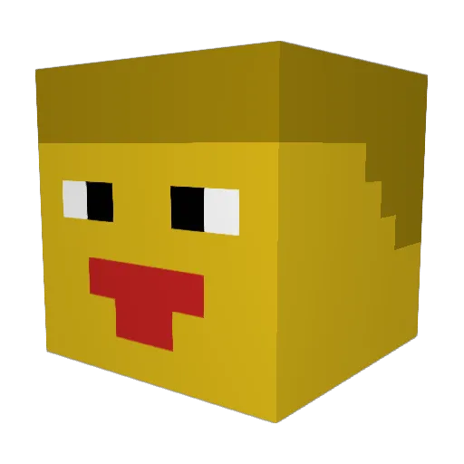 Joshua1179 Minecraft avatar head, 3D render