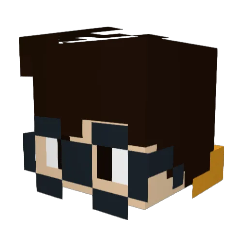 JoshuaCue Minecraft avatar head, 3D render