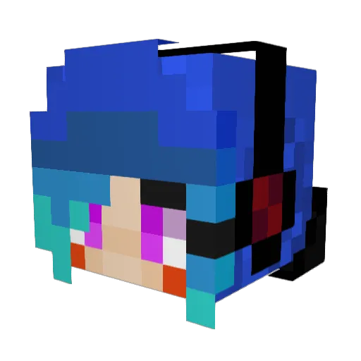 JoshuaDC Minecraft avatar head, 3D render