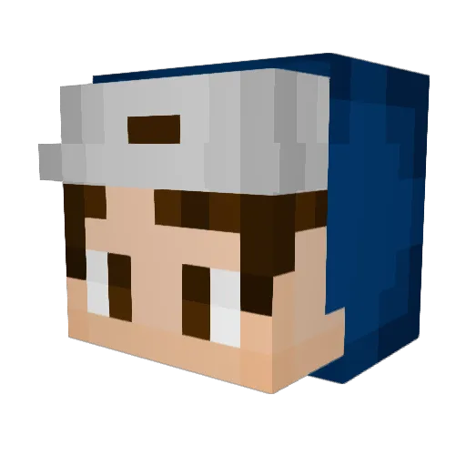 JoshuaJC04 Minecraft avatar head, 3D render