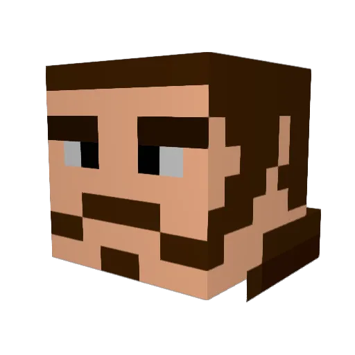 Joshua_Grimes Minecraft avatar head, 3D render