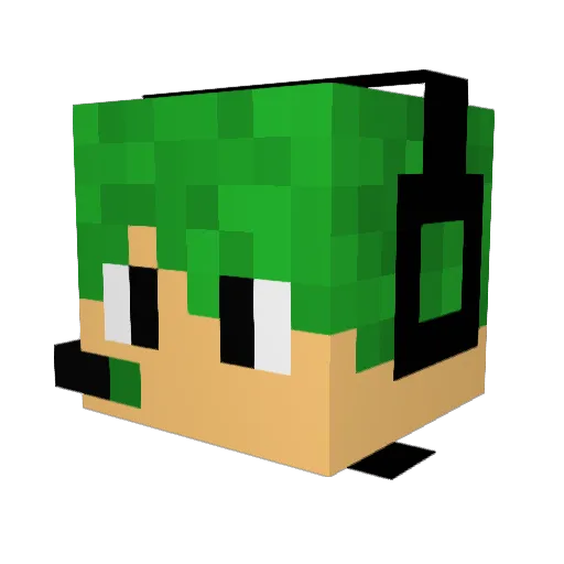 Joshuacoolio Minecraft avatar head, 3D render