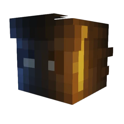 Joshuadash Minecraft avatar head, 3D render