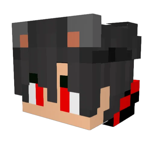 Joshualeex Minecraft avatar head, 3D render