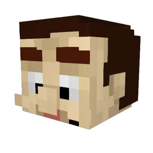 Joshuamoor10 Minecraft avatar head, 3D render