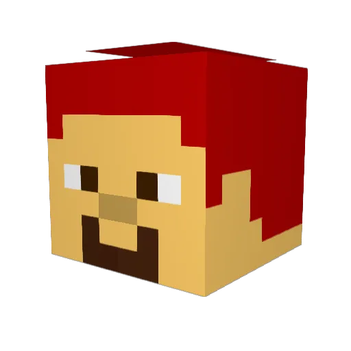 Joshuaterminator Minecraft avatar head, 3D render
