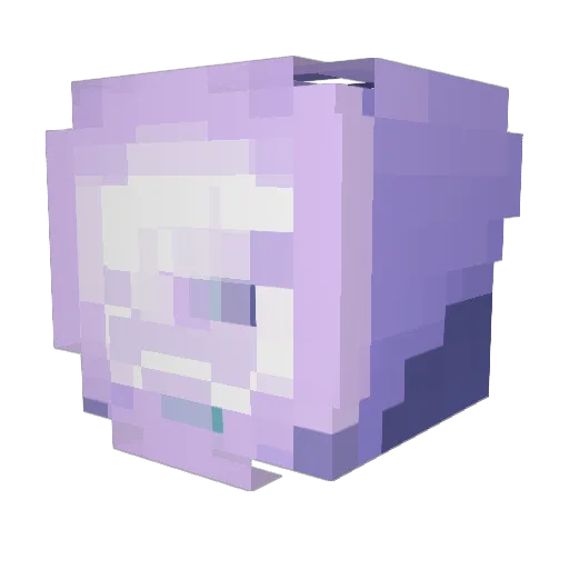 Joshuffle Minecraft avatar head, 3D render
