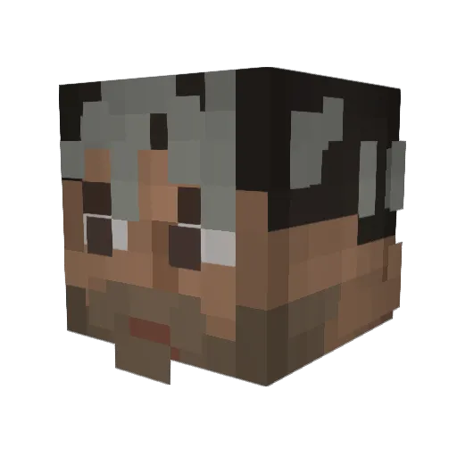 Joshumms Minecraft avatar head, 3D render