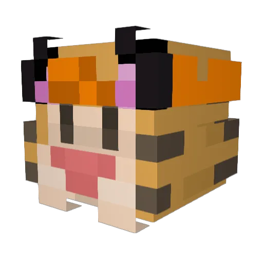 Joshutoes Minecraft avatar head, 3D render