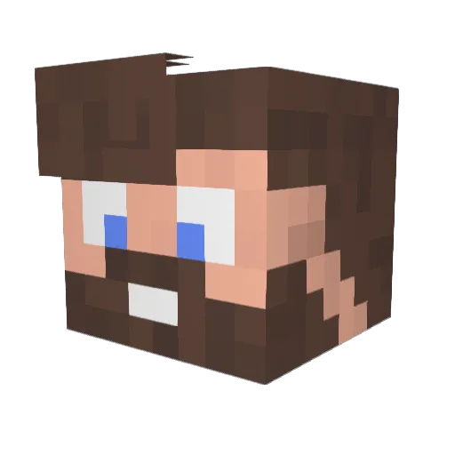 JoshuwaahD Minecraft avatar head, 3D render