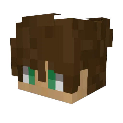 JoshyBoi420 Minecraft avatar head, 3D render