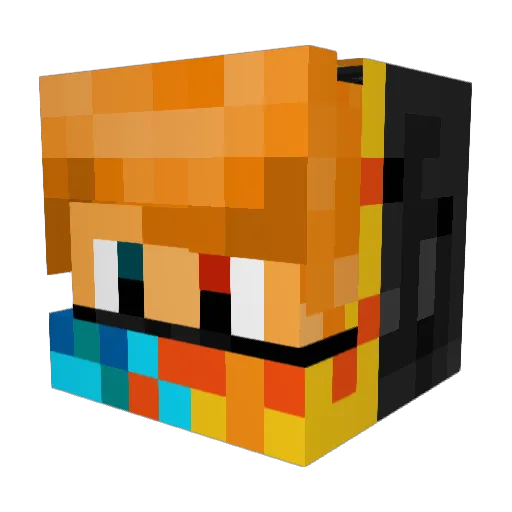 Joshybob Minecraft avatar head, 3D render