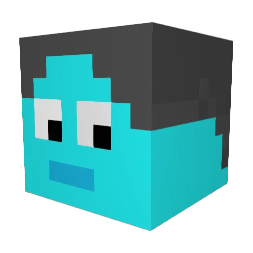 Joshysome Minecraft avatar head, 3D render