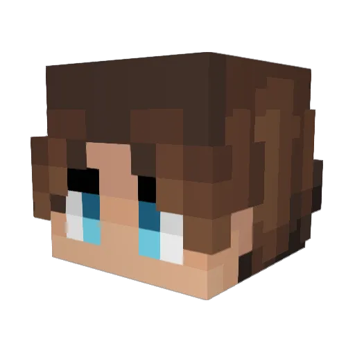 Joshyypix Minecraft avatar head, 3D render