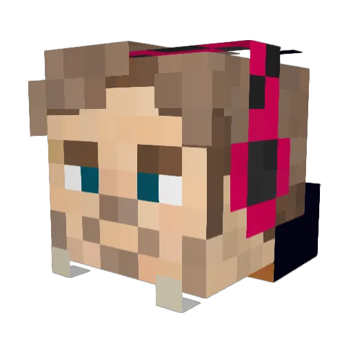 Joshzors Minecraft avatar head, 3D render