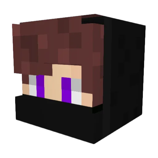 Josiahky Minecraft avatar head, 3D render