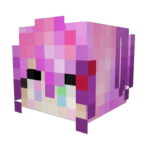 Josie905 Minecraft avatar head, 3D render
